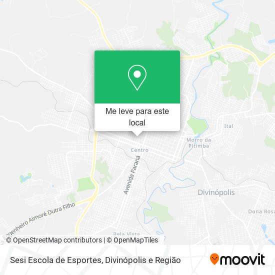 Sesi Escola de Esportes mapa