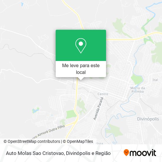 Auto Molas Sao Cristovao mapa