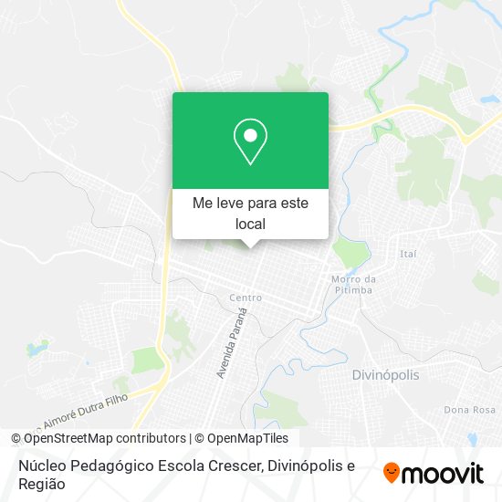 Núcleo Pedagógico Escola Crescer mapa
