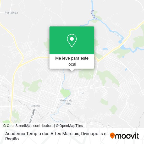 Academia Templo das Artes Marciais mapa