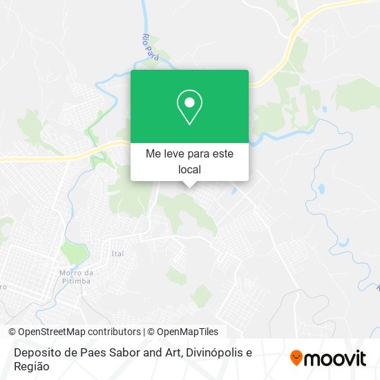Deposito de Paes Sabor and Art mapa