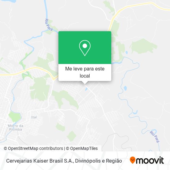 Cervejarias Kaiser Brasil S.A. mapa