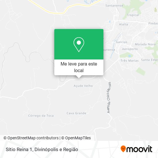 Sítio Reina 1 mapa
