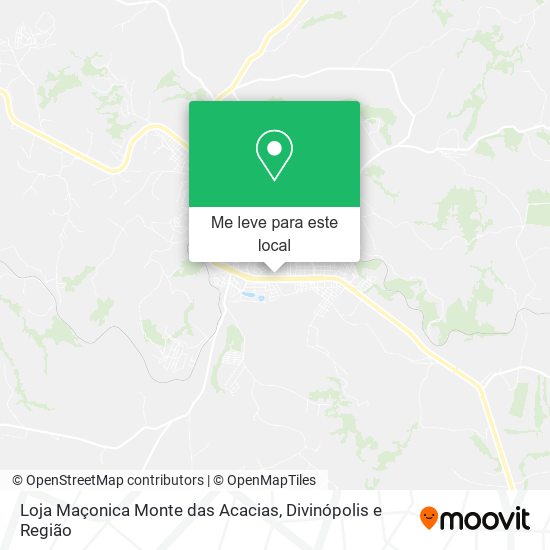 Loja Maçonica Monte das Acacias mapa