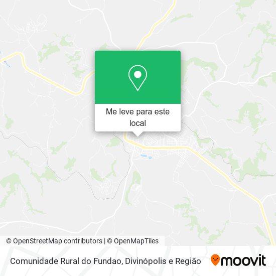 Comunidade Rural do Fundao mapa