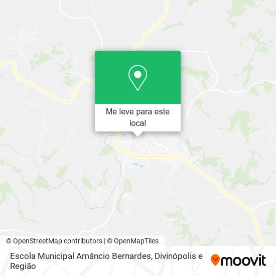 Escola Municipal Amâncio Bernardes mapa