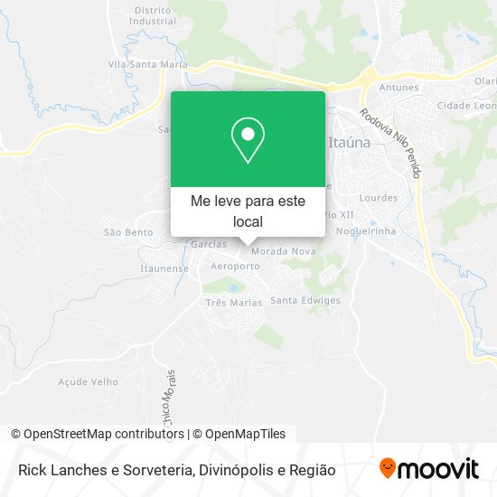 Rick Lanches e Sorveteria mapa