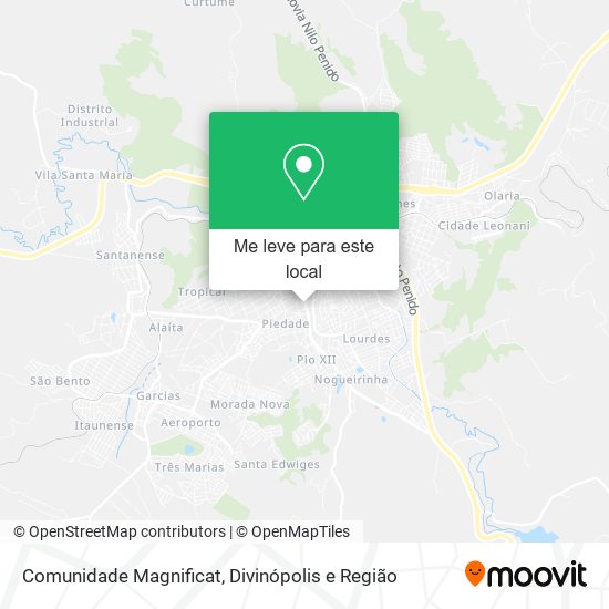 Comunidade Magnificat mapa