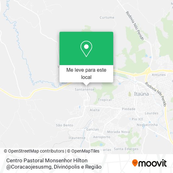 Centro Pastoral Monsenhor Hilton @Coracaojesusmg mapa