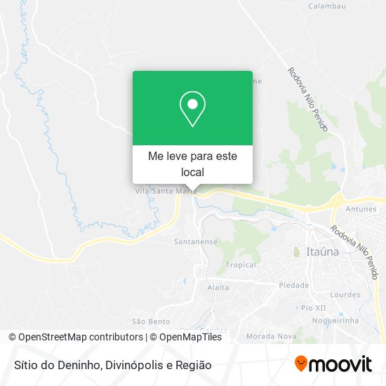 Sítio do Deninho mapa