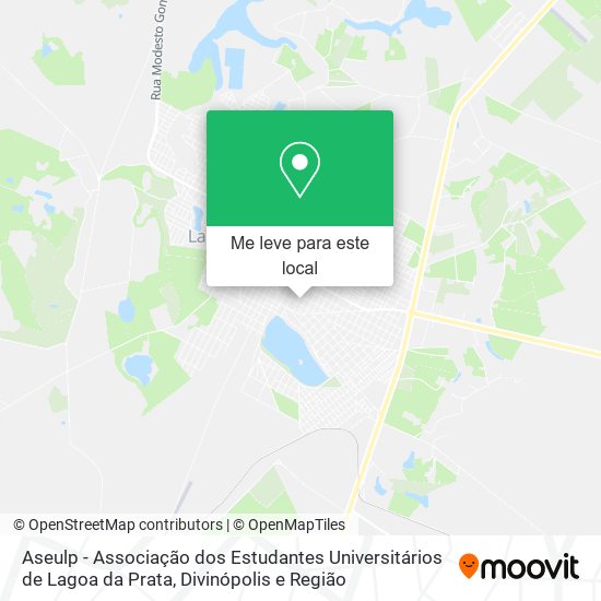 Aseulp - Associação dos Estudantes Universitários de Lagoa da Prata mapa