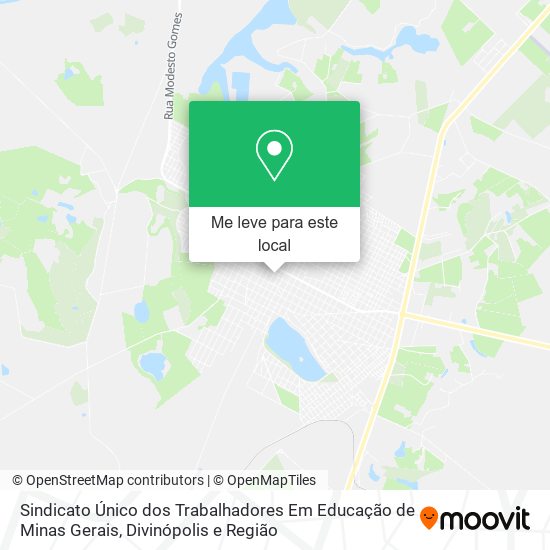 Sindicato Único dos Trabalhadores Em Educação de Minas Gerais mapa