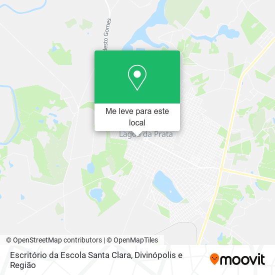 Escritório da Escola Santa Clara mapa
