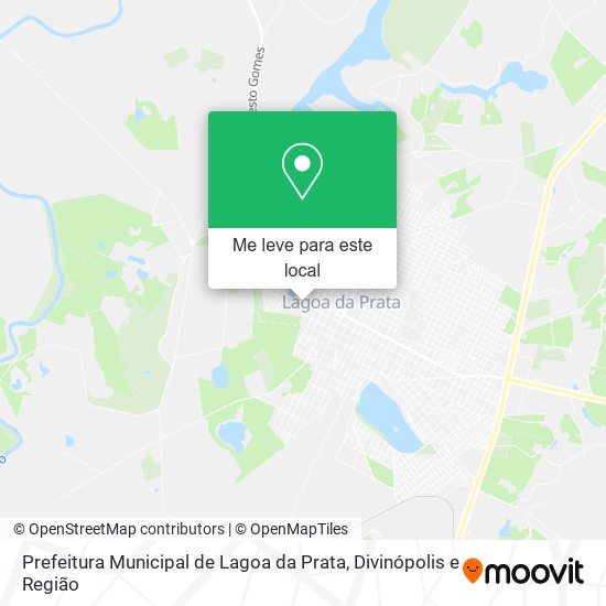 Prefeitura Municipal de Lagoa da Prata mapa