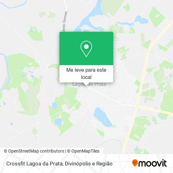 Crossfit Lagoa da Prata mapa