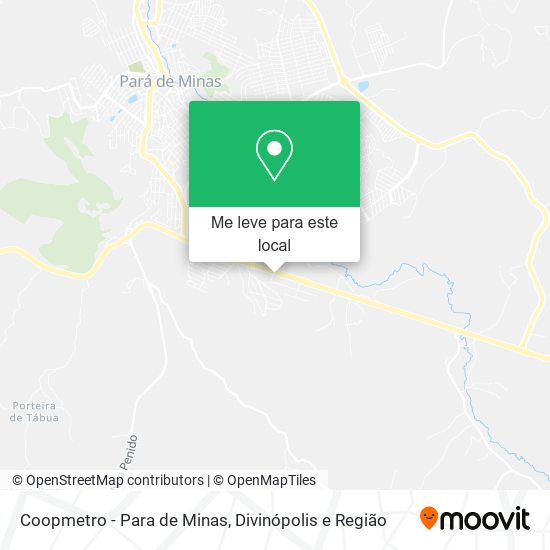 Coopmetro - Para de Minas mapa