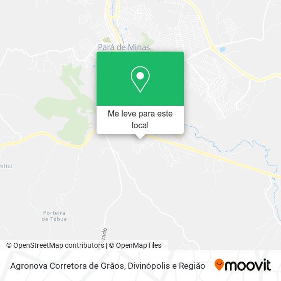 Agronova Corretora de Grãos mapa