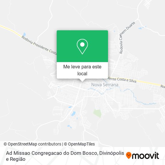 Ad Missao Congregacao do Dom Bosco mapa