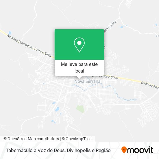 Tabernáculo a Voz de Deus mapa