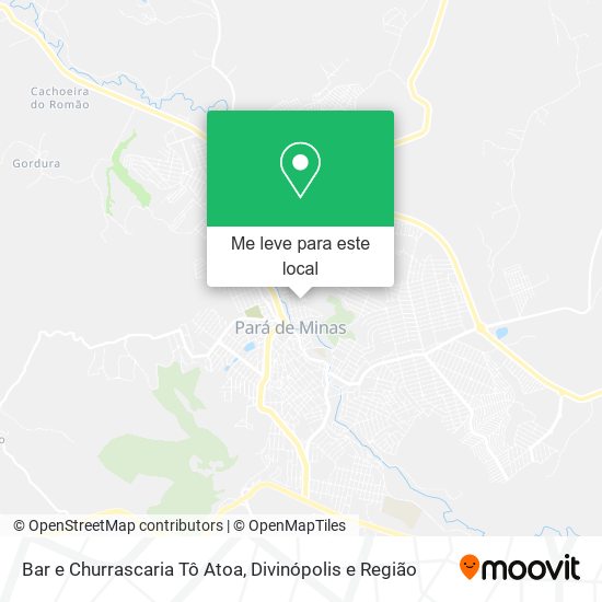 Bar e Churrascaria Tô Atoa mapa
