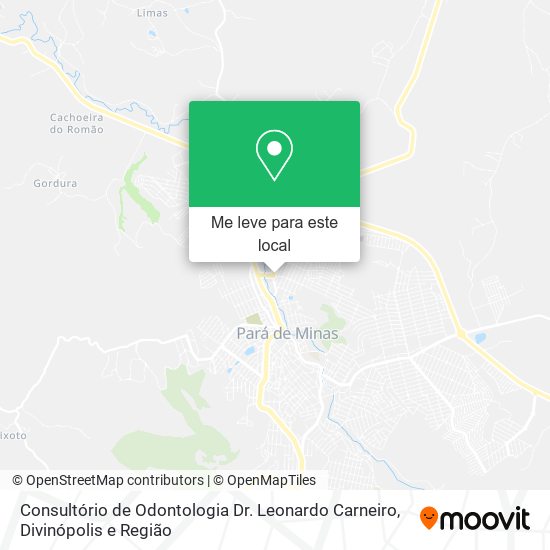 Consultório de Odontologia Dr. Leonardo Carneiro mapa
