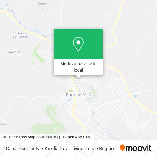 Caixa Escolar N S Auxiliadora mapa