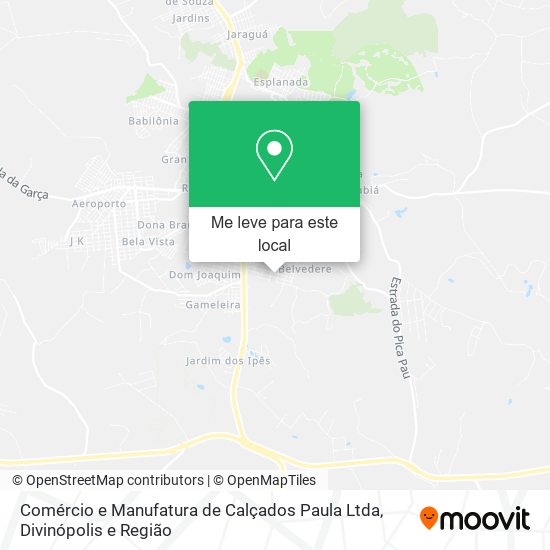 Comércio e Manufatura de Calçados Paula Ltda mapa