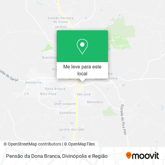Pensão da Dona Branca mapa