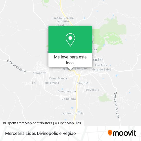 Mercearia Lider mapa