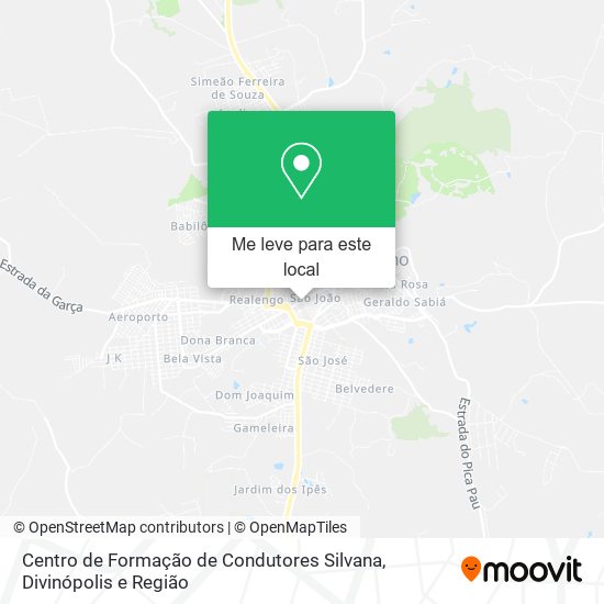 Centro de Formação de Condutores Silvana mapa