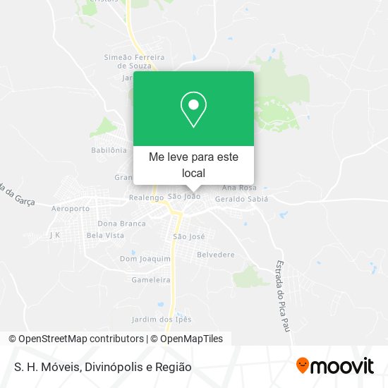 S. H. Móveis mapa