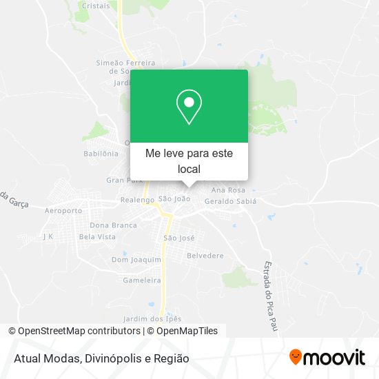 Atual Modas mapa