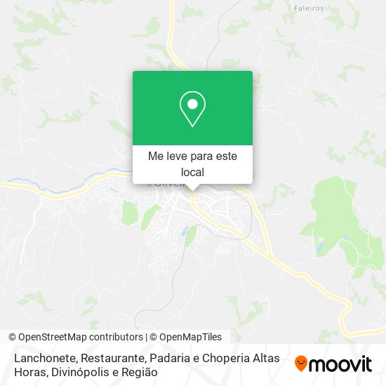 Lanchonete, Restaurante, Padaria e Choperia Altas Horas mapa