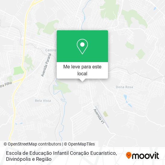 Escola de Educação Infantil Coração Eucarístico mapa