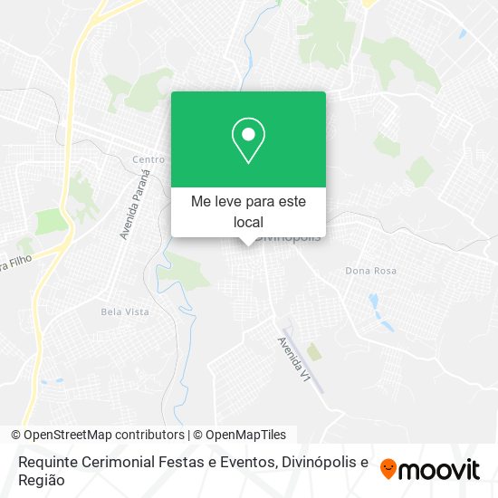 Requinte Cerimonial Festas e Eventos mapa