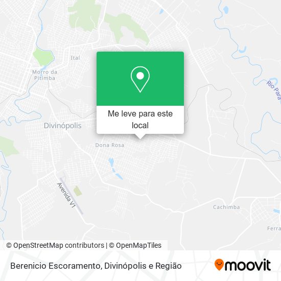 Berenicio Escoramento mapa