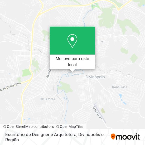 Escritório de Designer e Arquitetura mapa