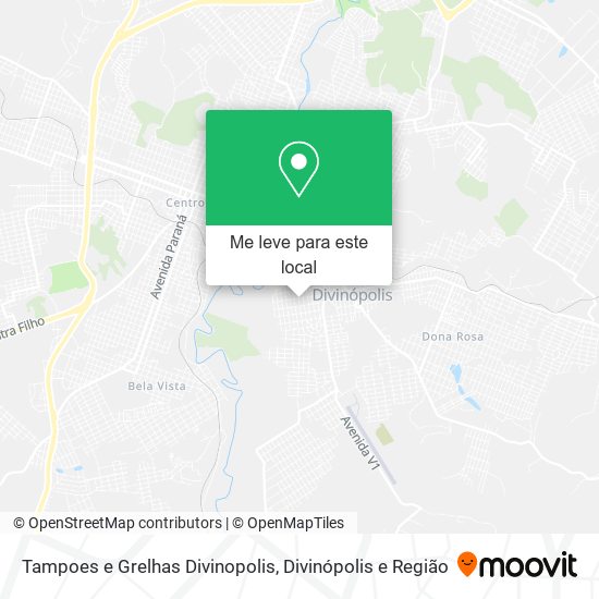 Tampoes e Grelhas Divinopolis mapa