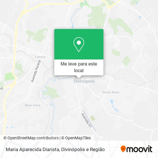 Maria Aparecida Diarista mapa