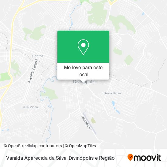 Vanilda Aparecida da Silva mapa
