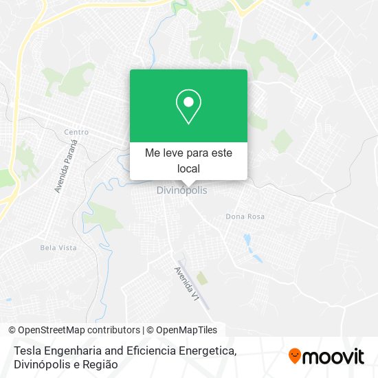 Tesla Engenharia and Eficiencia Energetica mapa