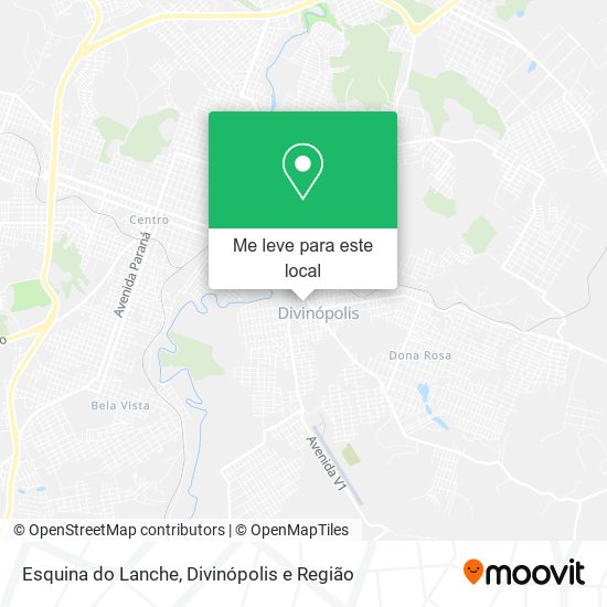 Esquina do Lanche mapa