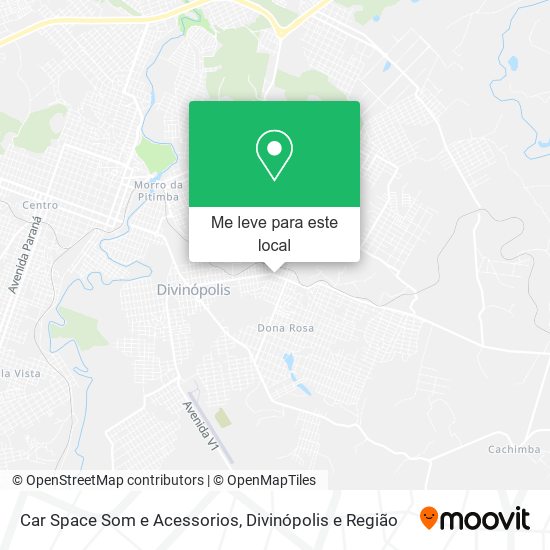 Car Space Som e Acessorios mapa