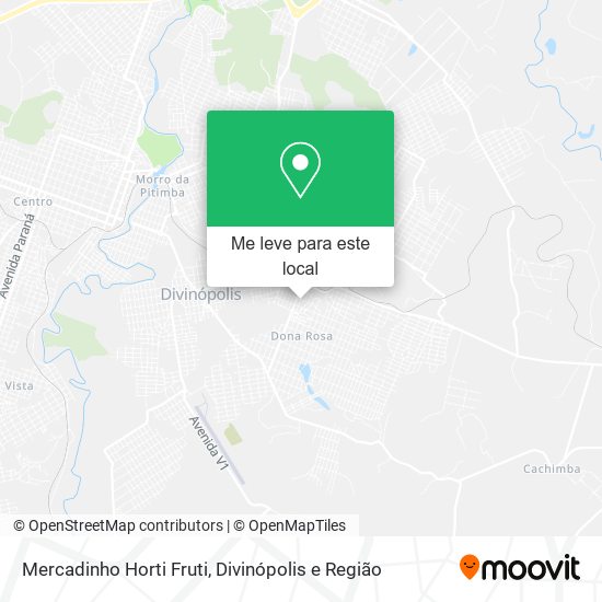 Mercadinho Horti Fruti mapa