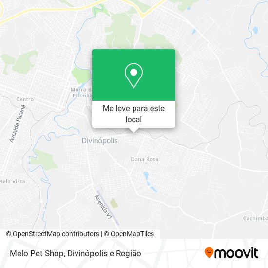 Melo Pet Shop mapa