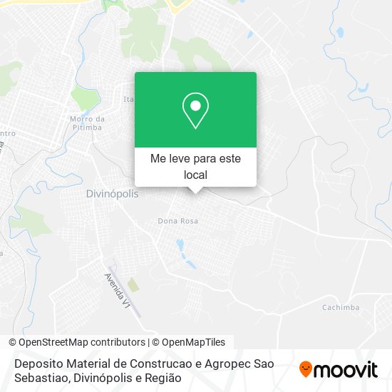 Deposito Material de Construcao e Agropec Sao Sebastiao mapa