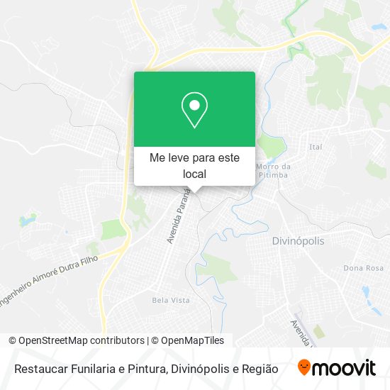 Restaucar Funilaria e Pintura mapa