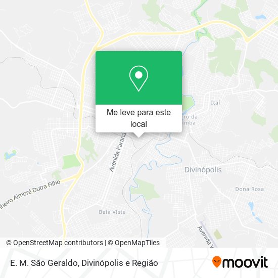 E. M. São Geraldo mapa