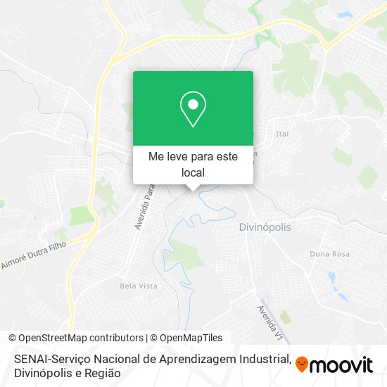 SENAI-Serviço Nacional de Aprendizagem Industrial mapa