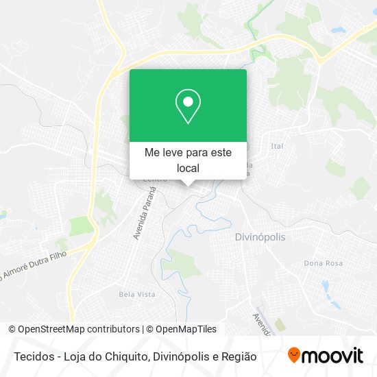 Tecidos - Loja do Chiquito mapa